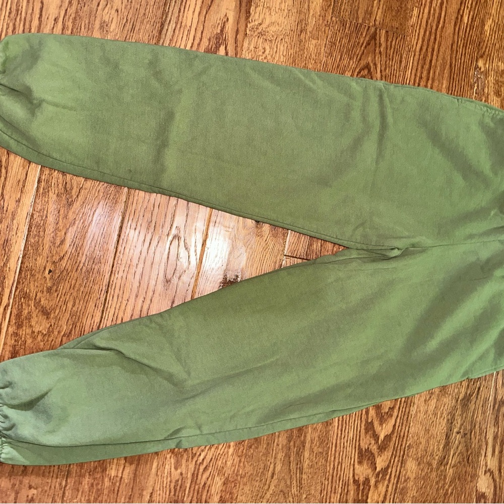 Brandy Melville Green Track Pants Relaxed Fit